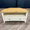 Modena Oak & White Corner TV Unit