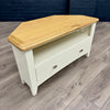 Modena Oak & White Corner TV Unit