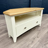 Modena Oak & White Corner TV Unit