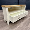 Modena Oak & White Corner TV Unit