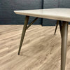 Grey Gloss 1.3m Table, PLUS 4x Luxury Velvet Chairs