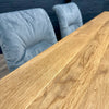 Fusion Oak Small Table PLUS x2 Light Grey Arana Dining Chairs + x1 Small Oak Bench