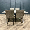 Fusion Stone Small Table PLUS x4 Retro Fusion Dining Chairs