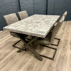 Fusion Stone Small Table PLUS x4 Retro Fusion Dining Chairs
