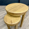 Norfolk Oak - Round Nest of Tables (Showroom Clearance)