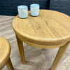 Norfolk Oak - Round Nest of Tables (Showroom Clearance)