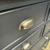 Hewitt Norfolk Oak & Blue Painted Chest of Drawer - 4 over 2