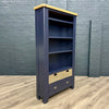 Norfolk Oak & Blue Bookcase - Large (Showroom Clearance)