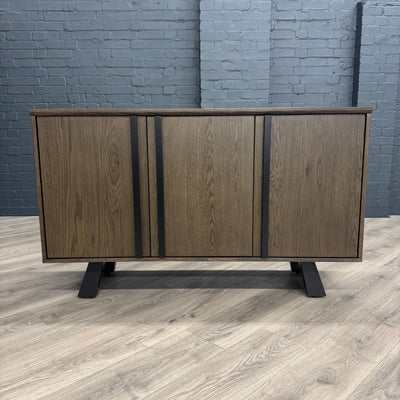 Stamford Dark Oak Petite Sideboard - 3 Door