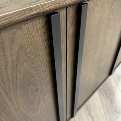 Stamford Dark Oak Petite Sideboard - 3 Door