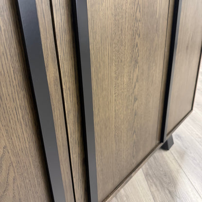 Stamford Dark Oak Petite Sideboard - 3 Door