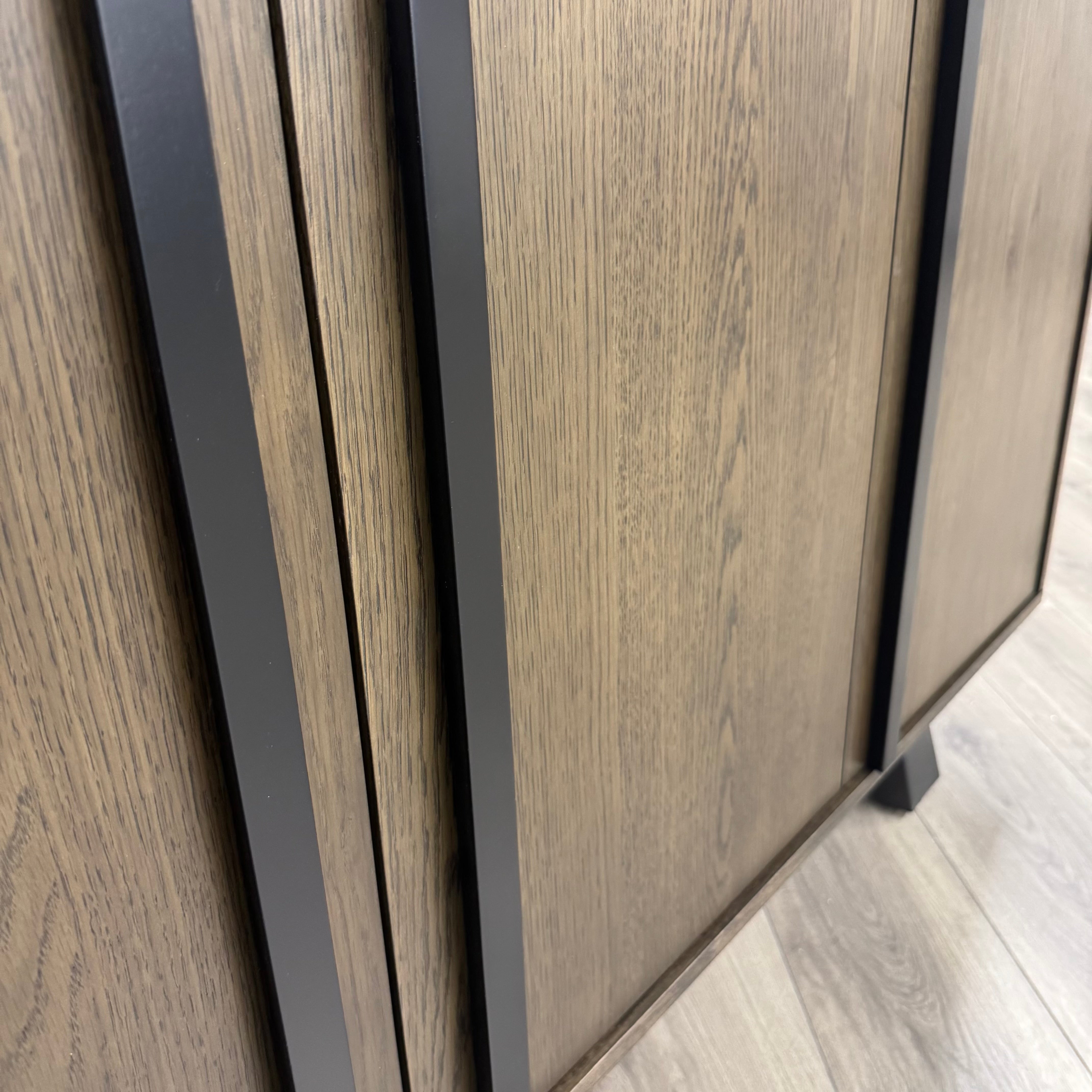 Stamford Dark Oak Petite Sideboard - 3 Door