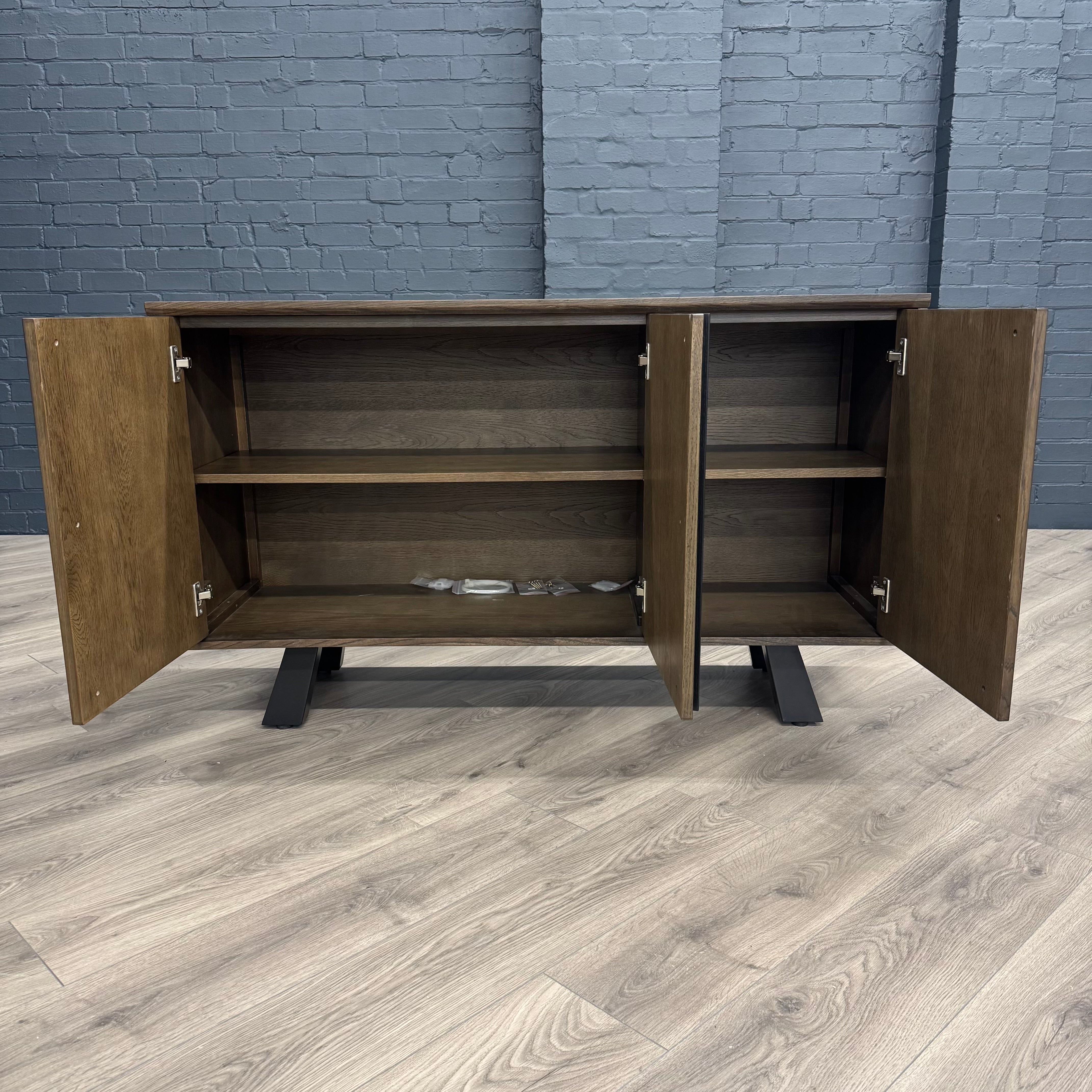 Stamford Dark Oak Petite Sideboard - 3 Door