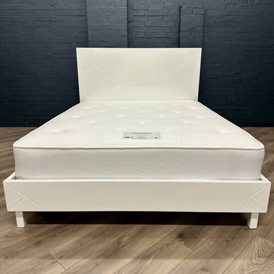 Arezzo Gloss White Bedframe - 5ft Kingsize