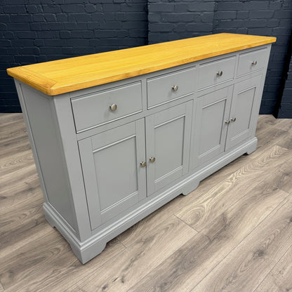 Harmony 4 Door, 4 Drawer Sideboard - Pewter