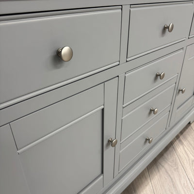 Harmony 2 Door, 6 Drawer Sideboard - Pewter
