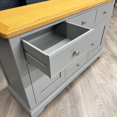 Harmony 2 Door, 6 Drawer Sideboard - Pewter