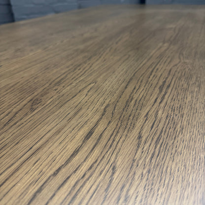 Stamford Dining Table With Metal Base - 180cm Fixed Top