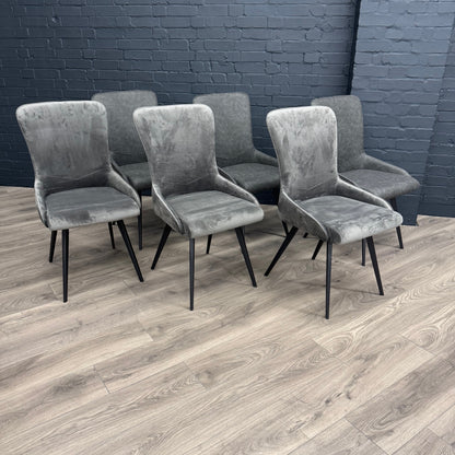 Fusion Oak Large Dining Table PLUS X6 Austin Dining Chairs