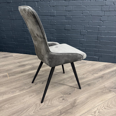 Austin Dining Chair - Grey Velvet