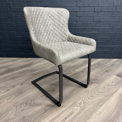 Fusion Cantilever Dining Chair - Platinum