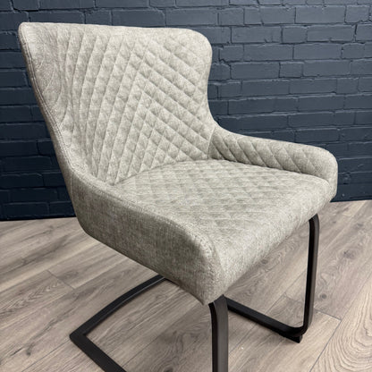 Fusion Cantilever Dining Chair - Platinum