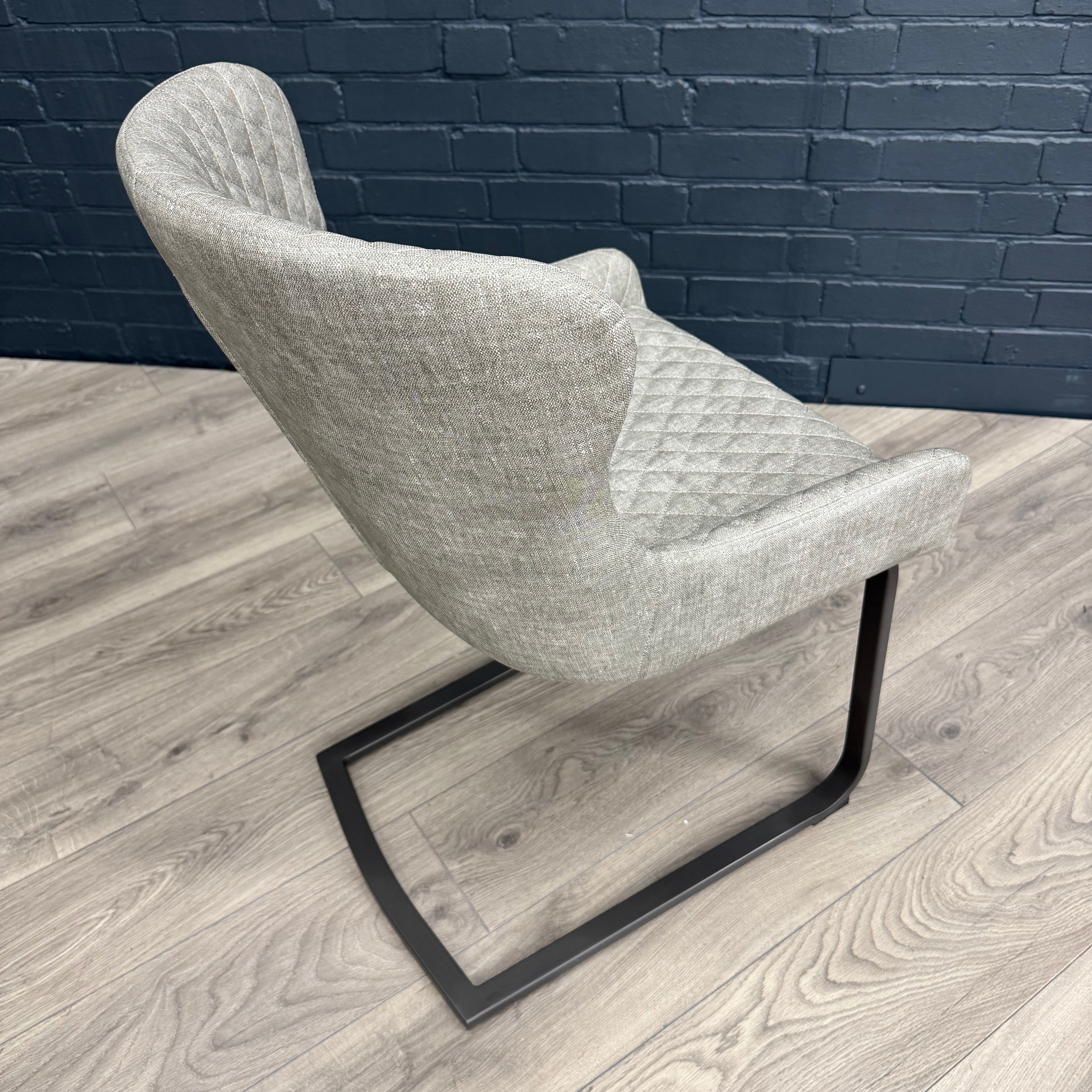 Fusion Cantilever Dining Chair - Platinum
