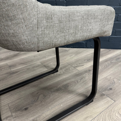 Fusion Cantilever Dining Chair - Platinum