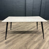 Oliver Sintered Stone - Large Table, PLUS 6x Light Grey Chairs