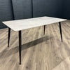 Oliver Sintered Stone - Large Table PLUS 4x Dark Grey Chairs