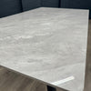 Oliver Sintered Stone - Large Table, PLUS 6x Light Grey Chairs