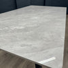 Oliver Sintered Stone - Large Table PLUS 4x Dark Grey Chairs