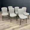 Oliver Sintered Stone - Large Table, PLUS 6x Light Grey Chairs