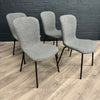 Oliver Sintered Stone - Large Table, PLUS 6x Dark Grey Chairs