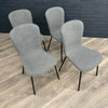 Oliver Sintered Stone - Small Table PLUS 4x Dark Grey Chairs