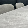 Oliver Sintered Stone - Large Table, PLUS 6x Dark Grey Chairs