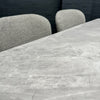 Oliver Sintered Stone - Large Table, PLUS 6x Light Grey Chairs