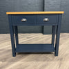 Oregon Oak & Blue Painted - Console Table (Showroom Clearance)