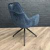 Havana Industrial Oak - 2m Oval Table, PLUS 6x Blue Magnus Chairs
