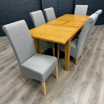 Chester Oak, Dining Table - 1.6m Butterfly Extending
