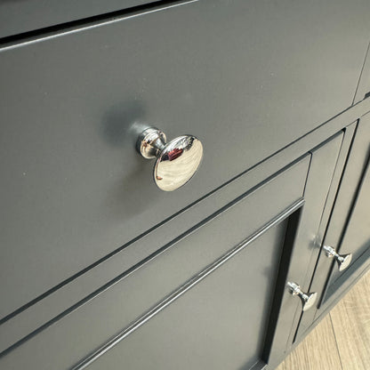 Rimini Oak & Charcoal Painted Sideboard - 2 Door, 2 Drawer