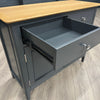 Rimini Oak & Charcoal Painted Sideboard - 2 Door, 2 Drawer