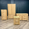 Oslo Premium Oak - 2 Door Wardrobe with Drawers - (Showroom Clearance)