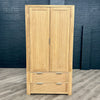 Oslo Premium Oak - 2 Door Wardrobe with Drawers - (Showroom Clearance)