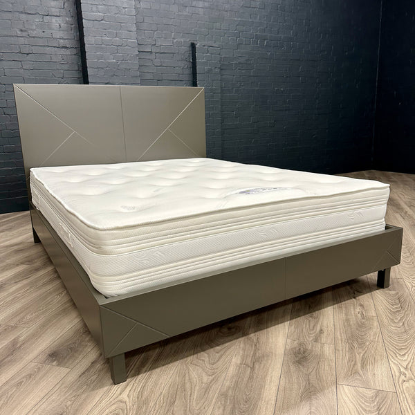 Mint Collection - Arezzo 5ft King Size Bed - Matt Dark Grey - Showroom Clearance