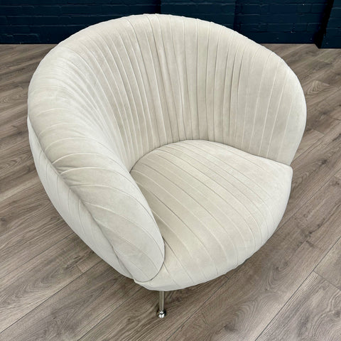 Mint Collection Occasional Chair - Beige - Showroom Clearance