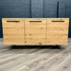 Industrial Premium Oak - XL 3 Door Sideboard