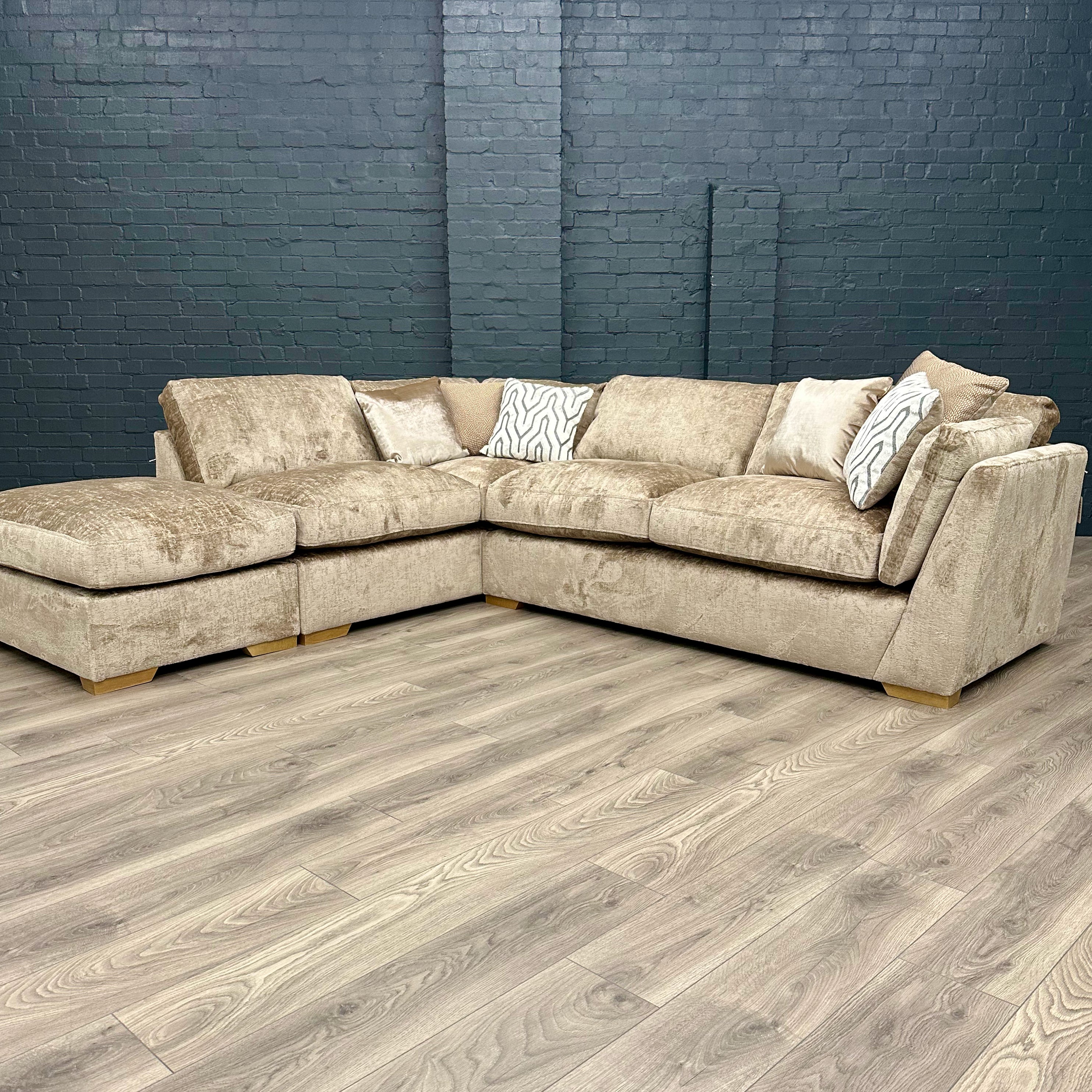 Aarons shop leather sectional