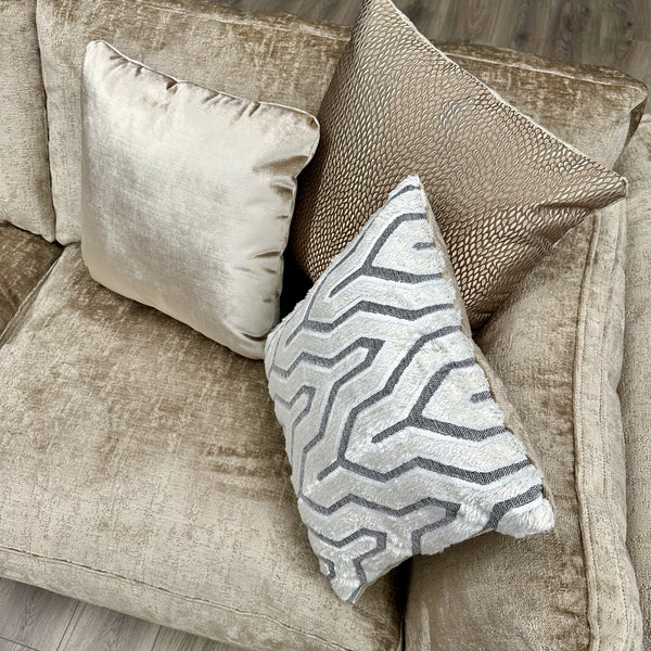 Phoenix Sofa 1 Corner 2 & Stool Aaron Truffle The Oak Outlet Co.