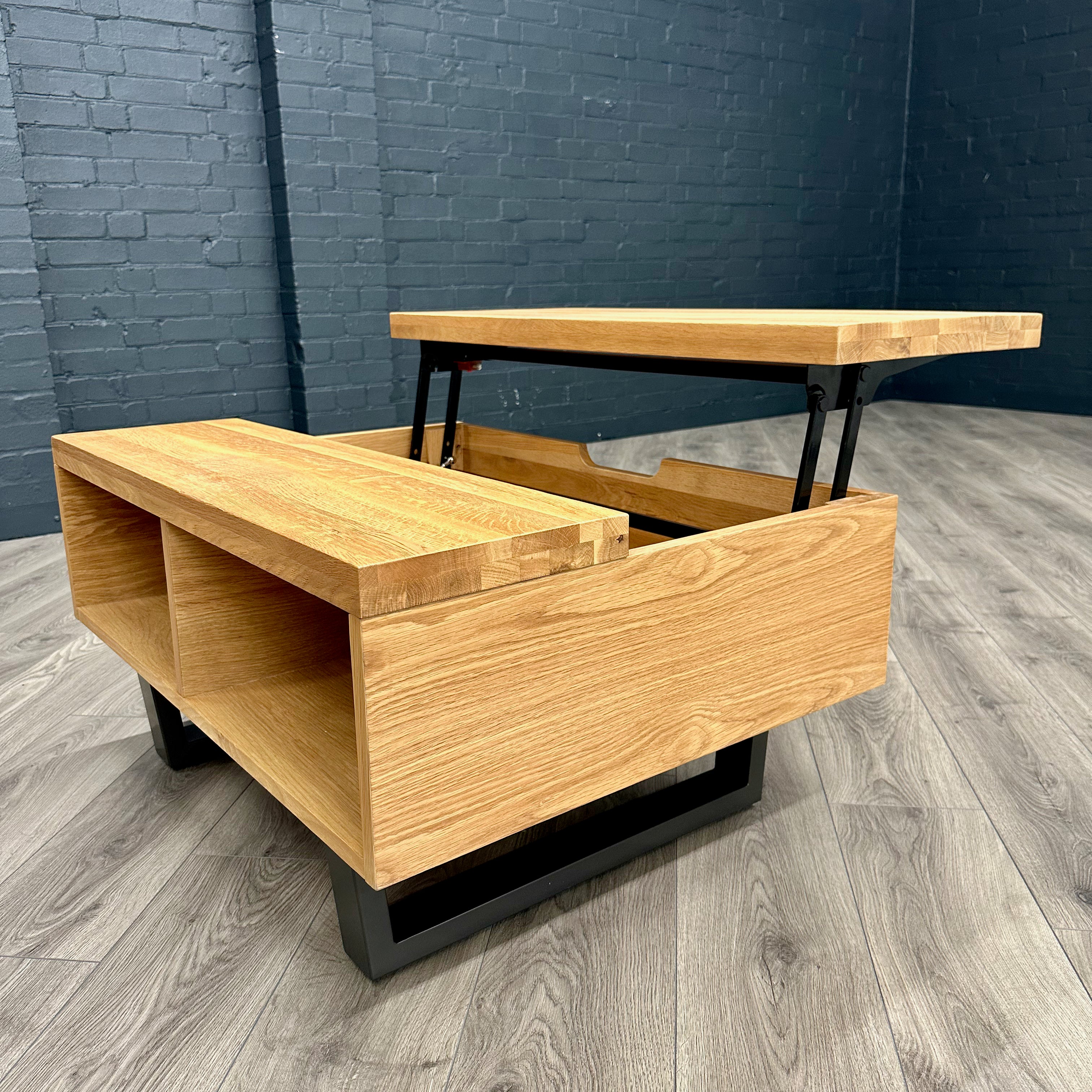 Fusion Oak Laptop Storage Coffee Table